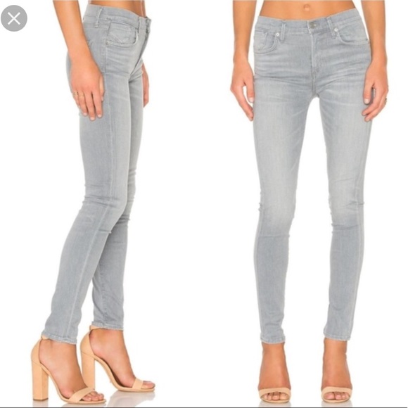 Agolde Denim - Grey agolde hi rise skinny jeans
